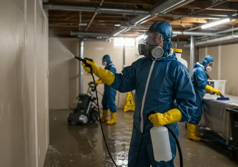 Basement Sanitization and Antimicrobial Treatment process in Punta Gorda Isles, FL